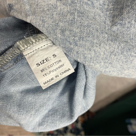 Acid washed Denim Blue Dress - Picture 3 of 3